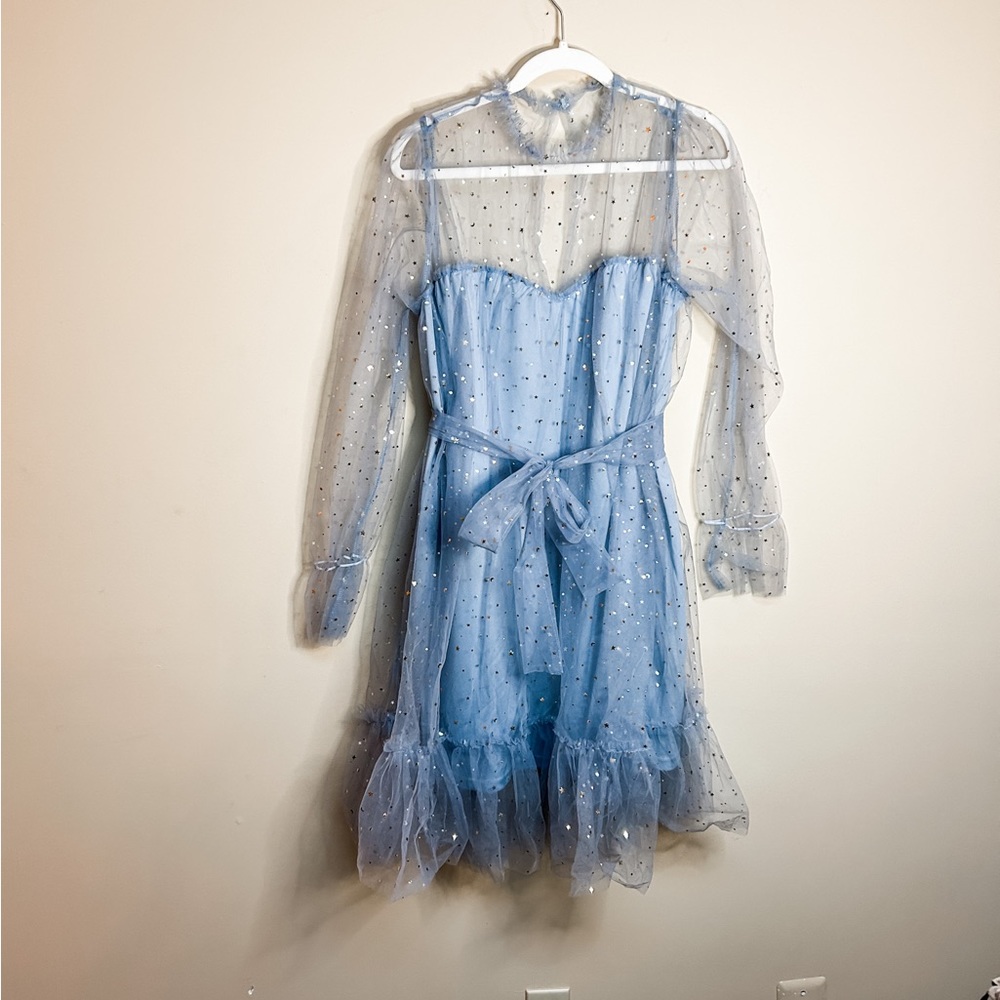 Blue starry Shein Dress NWT